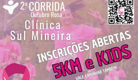 05/10: 2ª Corrida Outubro Rosa da Clínica Sul Mineira